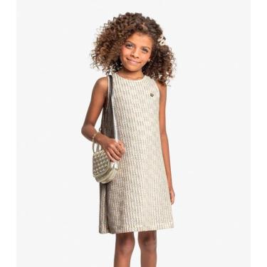 Imagem de Vestido Infantil Em Tricot Trick Nick Bege, 12, Bege
