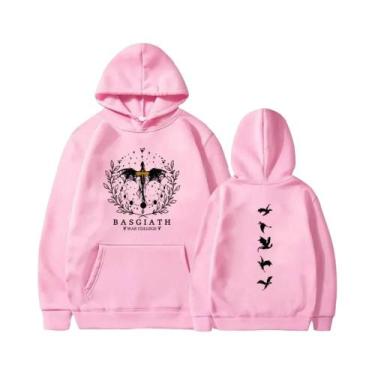 Imagem de Moletom Feminino Vintage Gótico Com Capuz Estampa Fourth Wing 2025 Cas