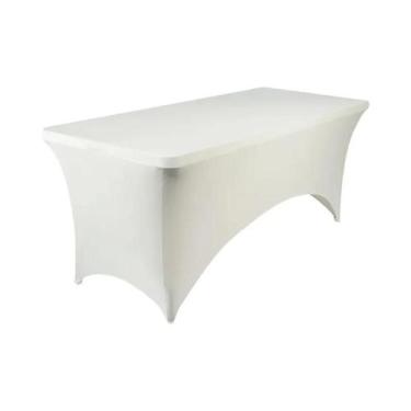 Imagem de Capa De Mesa De Spandex Elástica 4FT-10FT, Resistente a Rugas, Lavável