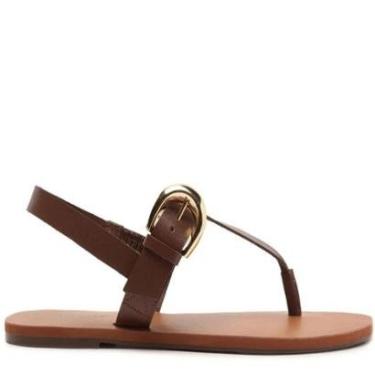 Imagem de Sandália Rasteira Anacapri Slim Marrom-Feminino