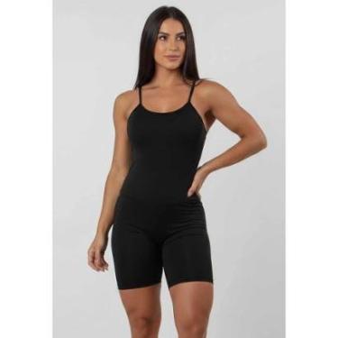 Imagem de Macaquinho Anagua Segunda Pele Compressão Feminina Mvb Modas-Feminino