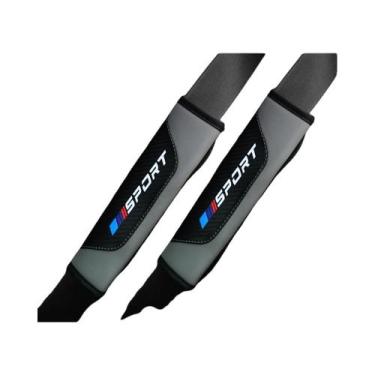 Imagem de Capas De Alça De Cinto De Segurança Em Fibra De Carbono (2 Peças) Para