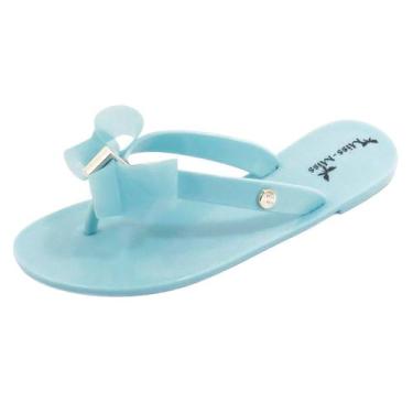 Imagem de Chinelo Rasteira Feminino COM LAÇO confortável Miss Miss Ref 10035, Az