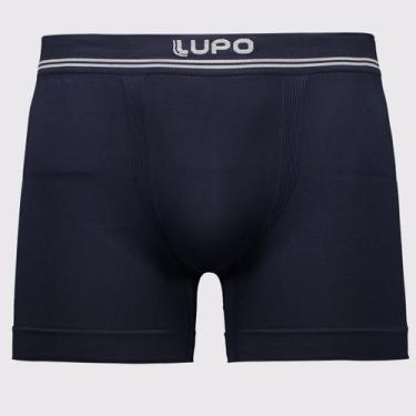 Imagem de Cueca Boxer Lupo Microfibra Sem Costura Azul Marinho, M