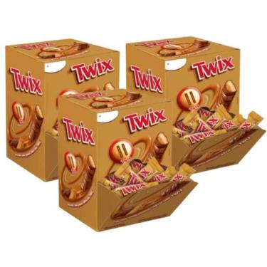 Imagem de Chocolate Twix ao Leite C/ 30un 450g - 3 caixas