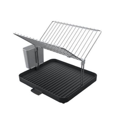 Imagem de Escorredor de Pratos Reforçado Anti-Corrosão com Base em ABS Durável - 13 Pratos