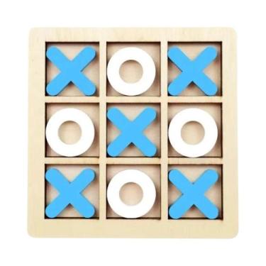 Imagem de Jogo De Madeira XO Tic Tac Toe Para Crianças, Brinquedo Educacional Mo