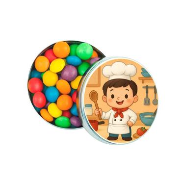 Imagem de Kit 30 Latinhas Lembrancinhas Mini Chefe Menino