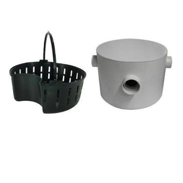 Imagem de Caixa de Gordura Redonda com Cesto 250 X 180 X 50 X 40mm - Plastipan