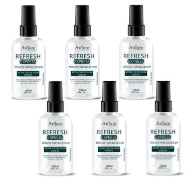 Imagem de Kit Atacado 6 Tônico Fortalecedor Capilar Refresh Express Anjore 150ml