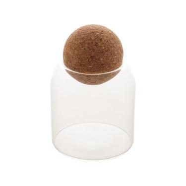 Imagem de Pote de Vidro Borossilicato Tampa Esfera Rolha Lyor 510ml, 510ml, Tran