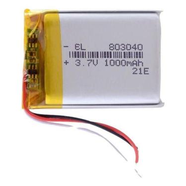 Imagem de Bateria 3.7v 1000 Mah 8mm X30mm X40mm 3 Fios 803040 - bgb