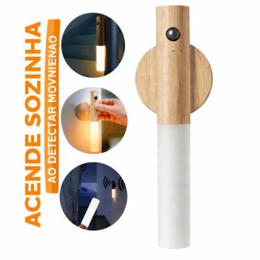 Imagem de Luminária LED Portátil Recarregável para Casa com Sensor - Luminária R