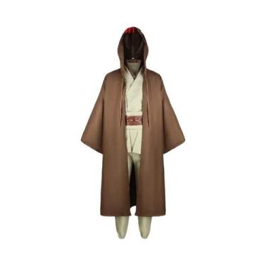 Imagem de Fantasia Completa De Robe Com Capuz Do Jedi Obi Wan Kenobi Para Homens