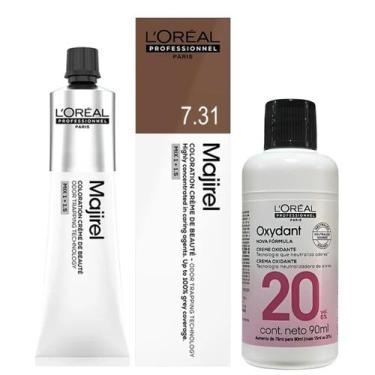Imagem de Majirel Tinta 7.31 Louro Bege Dou 60g + Ox 20vol 90ml Loreal - 1010-34