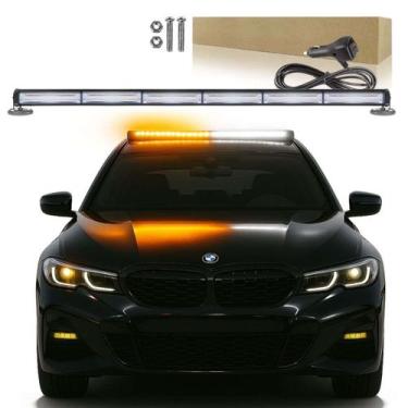 Imagem de Giroflex Led Viatura Teto Luz Âmbar Estrobo Guincho Escolta - NATION
