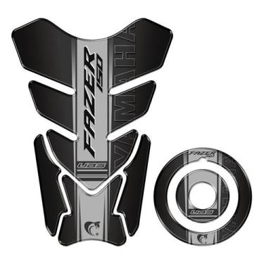 Imagem de Kit Adesivo Protetor Tanque e Bocal Moto Yamaha FAZER150 - Teu Adesivo