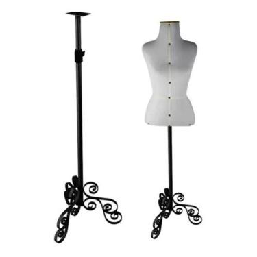 Imagem de Busto Feminino Costureira C/ Pedestal Vintage- Sofisticado e Resistent