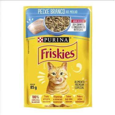 Imagem de Ração Úmida Nestlé Friskies Gatos Sachê Filé De Peixe 85gr - Purina