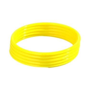Imagem de Conjunto De Pulseiras Geométricas De Acrílico Coloridas Neon, Acessóri