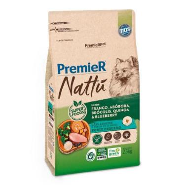 Imagem de Ração Premier Nattú Frango, Abóbora, Brócolis, Cão Peq 2,5Kg