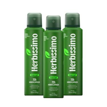 Imagem de Kit Desodorante Aerosol Antitranspirante Herbíssimo Green Leaf 150Ml c