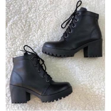 Imagem de Coturno feminino preto - Ana modas , 38