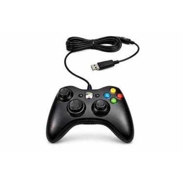 Imagem de Controle Compativel para Xbox 360 Com Fio Para Video Game e PC Tvs Sam