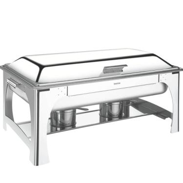 Imagem de Rechaud Aço inox GN 1/2 8,4L Tramontina Banho Maria Fogareiro Cuba