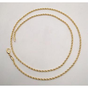 Imagem de Colar Corrente Torcida Longa Banhado em Ouro 18K - Cassis Kahale