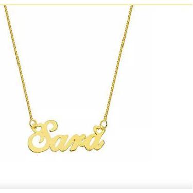 Imagem de Colar Personal Eliana Ouro 18 Kilates Peso 2,00 Gramas 45 Cm - Pingent