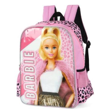Imagem de Mochila Escolar De Costas Infantil Casual Barbie Luxcel Rosa