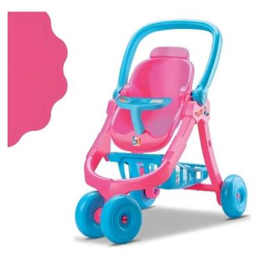Imagem de Brinquedo carrinho para bonecas 3 em 1 bebê conforto e cadeira diverto