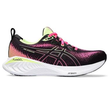 Imagem de Asics feminino asics cumulos 25 1012b441, Black, Hot pink
