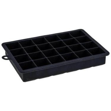Imagem de Forma De Gelo Silicone 24 Cubos 19,5x12,5x3cm Preto Weck Ret