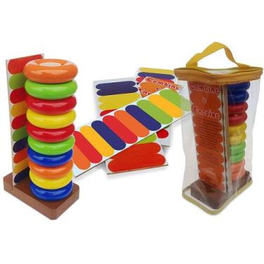 Imagem de Combine e Encaixe Brinquedo Educativo e Pedagógico - Carimbras