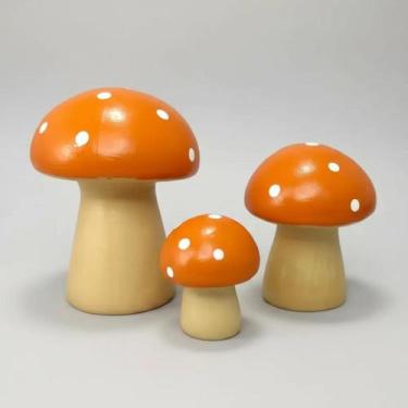 Imagem de Trio de cogumelo miniatura - laranja - Decore Casa