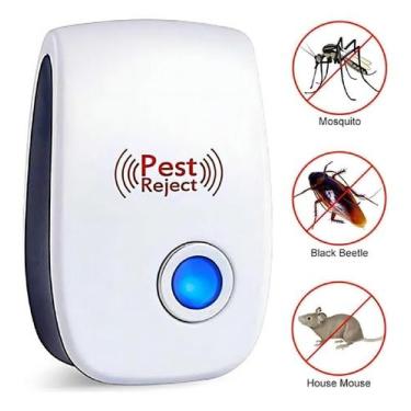 Imagem de Repelente Ultrassônico Pest Reject Bivolt Elimina Pragas, Ratos e Mosq