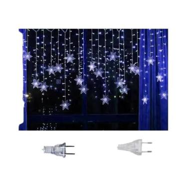 Imagem de Luzes De Natal LED À Prova d'Água De 3,2M Com Flocos De Neve, Luzes De