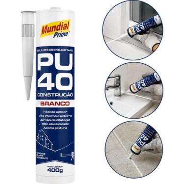 Imagem de Adesivo Selante PU40 Branco Mundial Prime, Único