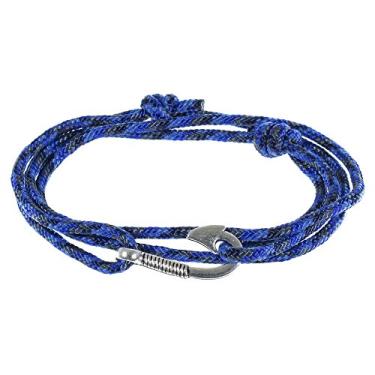 Imagem de West Coast Paracord — Pulseiras masculinas ajustáveis com âncora náutica e anzol – Disponível em uma variedade de acabamentos e cores – Feito de corda de nylon