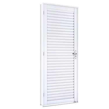 Imagem de Porta de Giro Aço Laminada Lucasa Facilità 215cmx86cmx12cm Branco