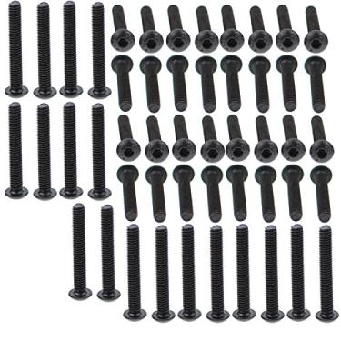 Imagem de Parafusos sextavados com cabeça de botão de liga de aço grau 10,9, M4X28, Black