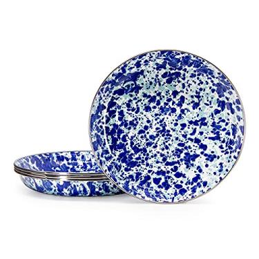 Imagem de Golden Rabbit Enamelware - Conjunto de pratos de massa de 10 a 25 cm (oceano)