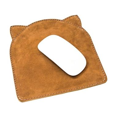 Imagem de Mouse pad para gato de couro macio Hide & Drink feito à mão Swayze Suede