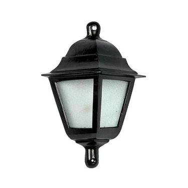 Imagem de Luminária Colonial Meia Cara Canadense Em Alumínio E Vidro