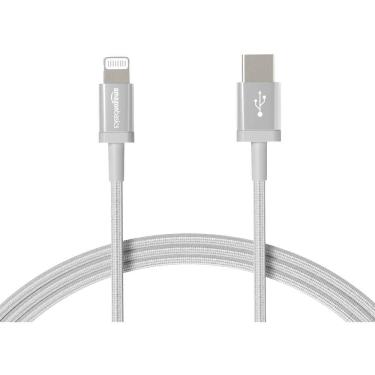 Imagem de Amazon Basics Nylon Trançado USB-C para Cabo Lightning, Carregador apple certificado MFi para 12 (Todos os modelos), Telefone 11 Pro/11 Pro Ma
