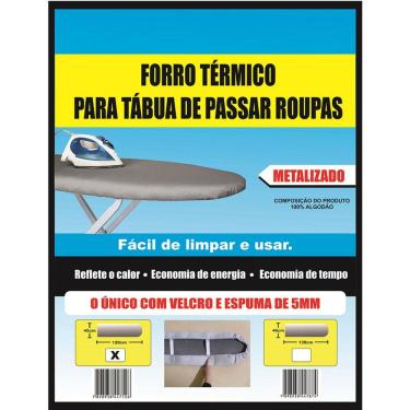 Imagem de Capa / Forro Para Tábua De Passar Roupa 120x45cm Metalizado