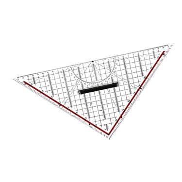 Imagem de Newmind Régua de escala arquitetônica, escala de arquiteto de acrílico de 30,48 cm, régua de escala triangular de desenho para modelo, régua de triângulo, régua de desenho, régua de arquiteto