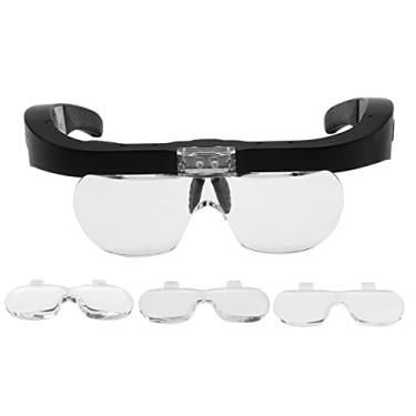 Imagem de Qudai 5X Ampliação Fone de Ouvido com Luz LED Lupa Montada na Cabeça Lupa Lupa com Lente Múltipla 2 Luzes LED para Crafting Relógio Relógio Reparo Eletrônicos Ferramenta Hobby